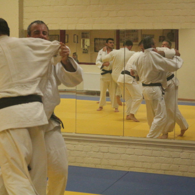 Les judokas en pleine action